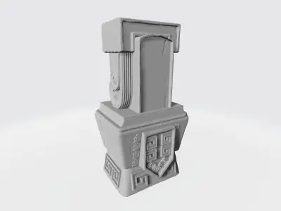 Mayan idol 3D print model