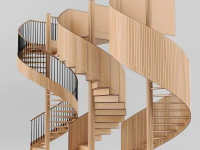 Spiral staircases 3D model