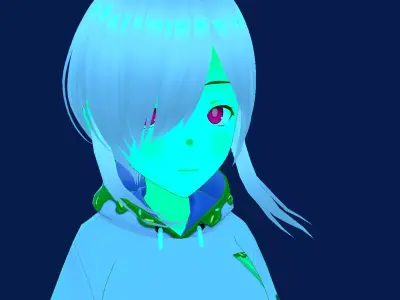 Lucy rapper 3d model  Low-poly 3D model