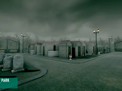 City park - cemetery 3D model