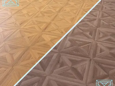 Parquet - Laminate - Wooden floor 2 in 1 Low-poly 3D model 180