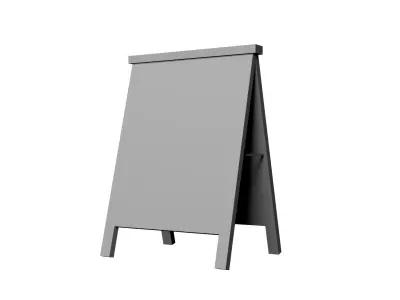 Standing Board Low-poly 3D model