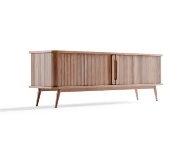 2-door sliding TV stand cabinet Wapong series 3D model