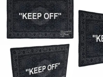 Virgil Abloh x IKEA MARKERAD Collection Set 3D Model Pack