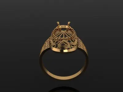 women fusion ring 3d print ultra light 3D print model