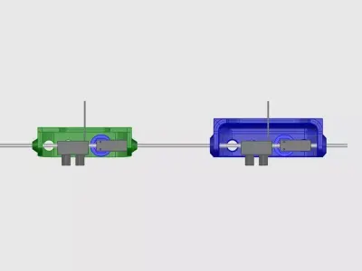 Manual point lever for model railway Free 3D print model