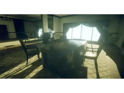 Vintage Office Low-poly 3D model