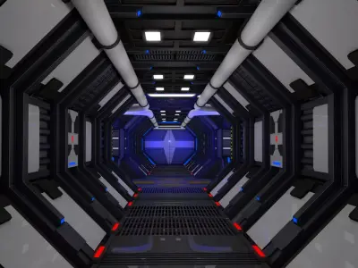 Sci Fi Corridor  3D model