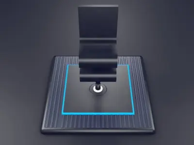 Sci Fi Chair Low-poly 3D model