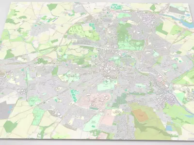 Cityscape Colchester United Kingdom 3D model