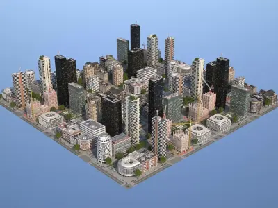 City KC9 Low-poly 3D model