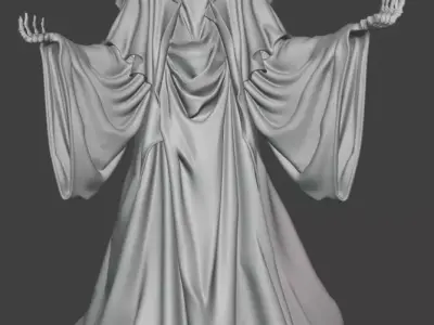 Hollow Hooded Wraith Free 3D print model