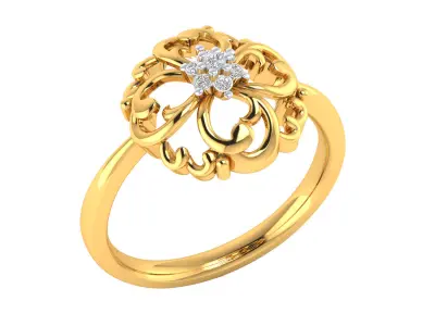  Women Ring Render 3dm STL MTL SLC JCD OBJ FBX Details 3D print model 29