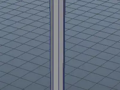 GamePropLowPolyLantern1Grey001 pedestal with square base Low-poly 3D model