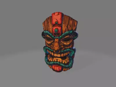 Tiki figure 3D print model