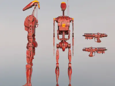 B1 Battle Droid 3D model