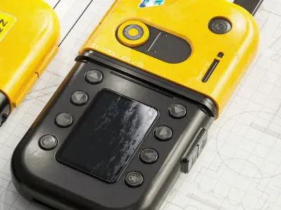 Sci-Fi Controller V19 PBR Low-poly 3D model