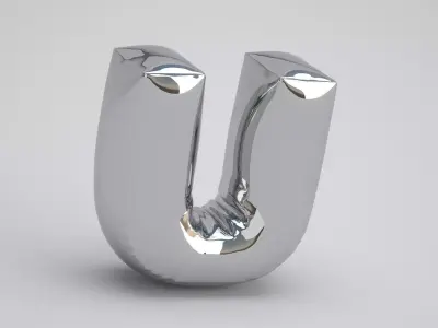 U Balloon Silver 3D model