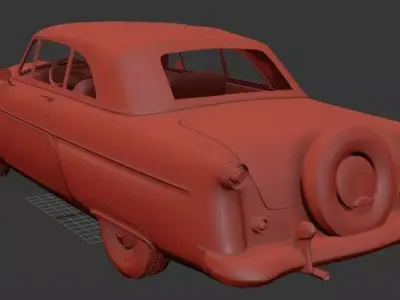 F Crestline 76B Sunliner 1954 3D print model