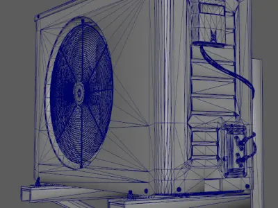 AC Unit Low-poly 3D model