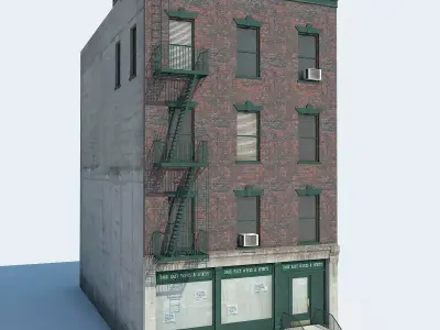 NYC Building Low-poly 3D model 2