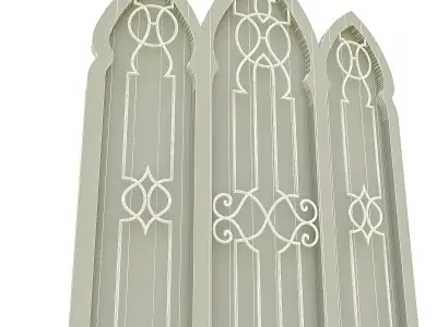 Mosque Entrance Low-poly 3D model