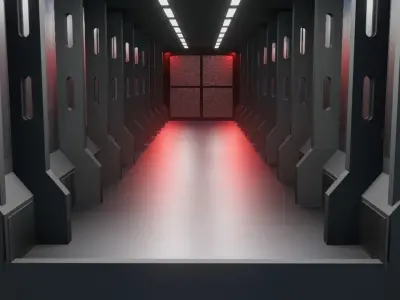 Sci-Fi Command Centre 3D model