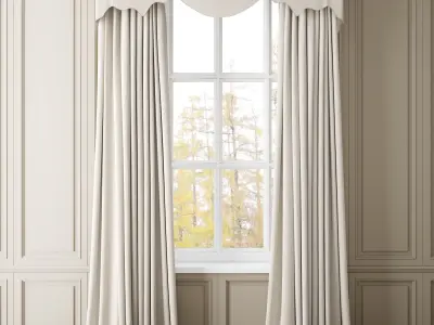 Curtain 3D model 13