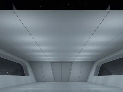 Sci Fi Room 3D model 15