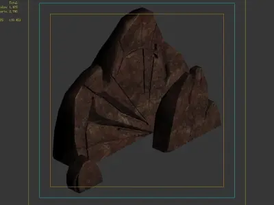 Not Zhoushan - Volcano - Stone 01 3D model