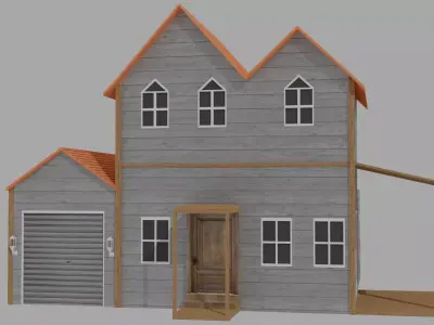 Modern Home Villa Free 3D model