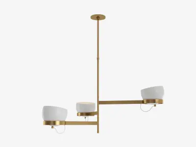 Lightwell Triple Chandelier 3D model