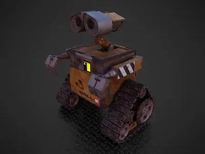 Wall-E PBR Game Ready Low-poly 3D model