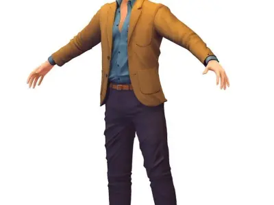 Cartoon High Poly Subdivision Avatar 018 3D Model Low-poly 3D model