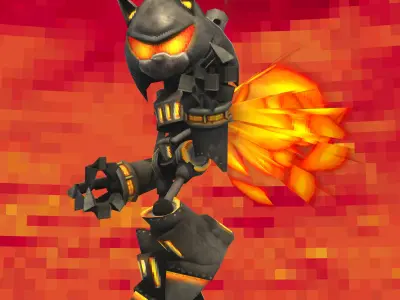 Furnace Sonic Low-poly 3D model