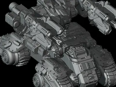 Light Tank  3D print model
