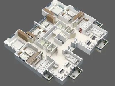 3D furniture Plan 3D model