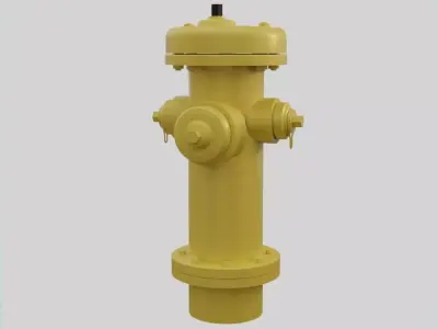Fire Hydrant 17 - Safety and Emergency Equipment Low-poly 3D model
