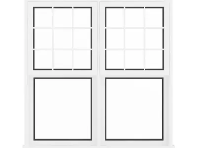 White Window 04 3D model