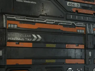 Trim Sheet  Sci-Fi  Environment Texture