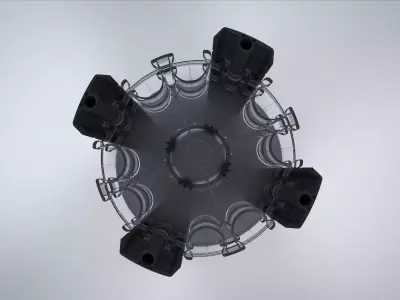 Plastic Stand Hair Gel 3D model