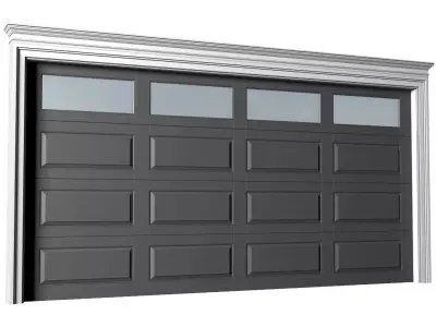 Automatic Classic Modern Garage Doors 3D model
