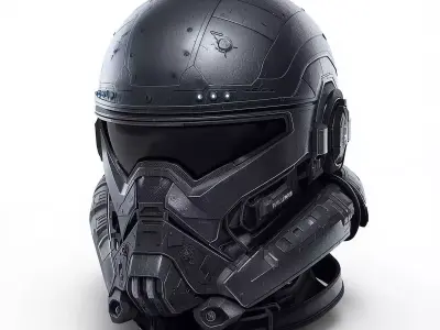 Cyber Mecha And Vanguard Helmets 3D Models Pack