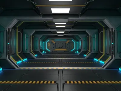 Sci Fi Corridor 3D model