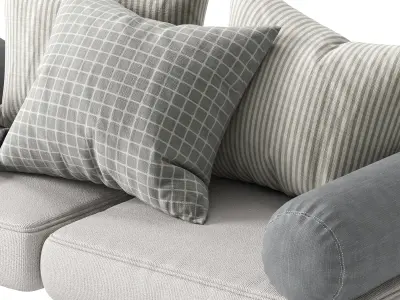 Seat Pillow Set 02 3D model