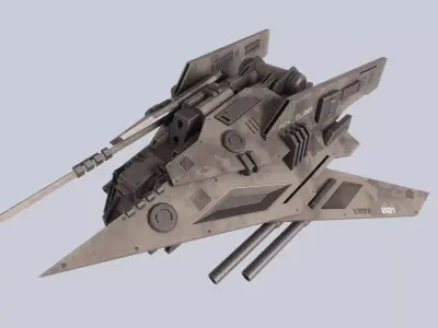Advance Drone Low-poly 3D model