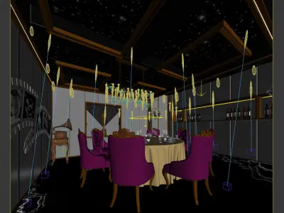 Business Restaurant - Coffee - Banquet  31 3D model