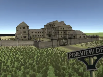 Horror Mansion Basic Version 3D model