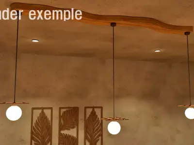Pendant light 1 Free 3D model