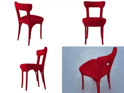 Mummy four different chairs 3D model